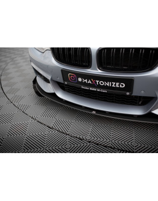 SPLITTER ANTERIORE street pro + Flaps BMW 4  M-Pack F32 / F36 / F33  (Cod. M-BM4F32MPACKCNC-FD4B+FSF