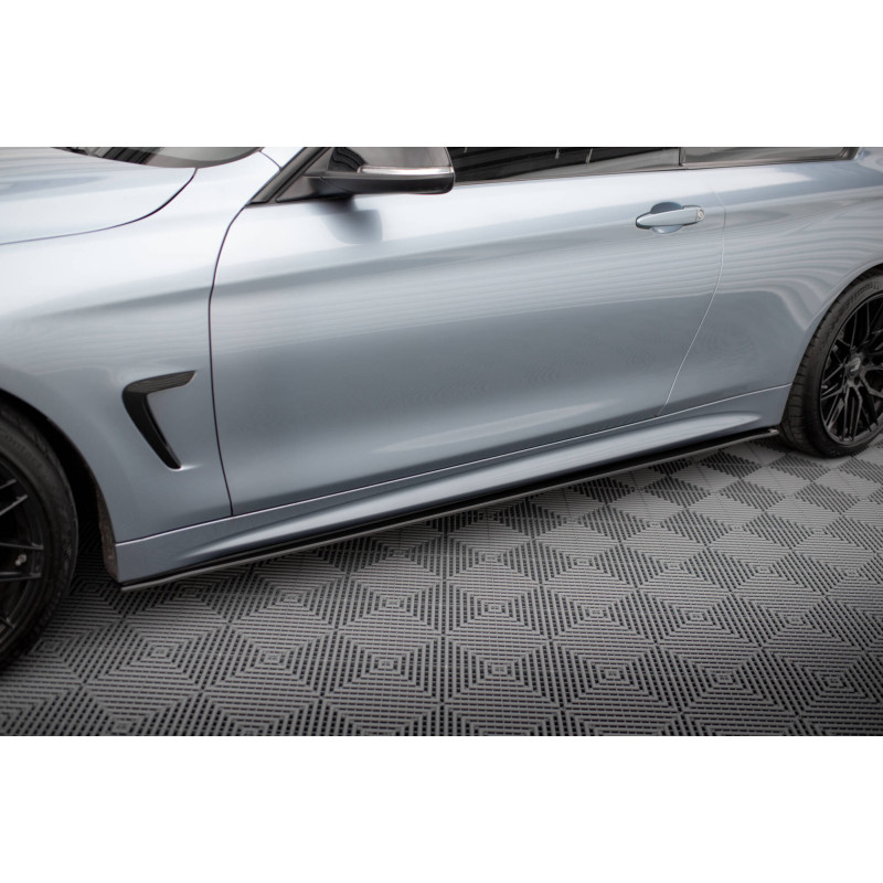 Diffusori minigonne street pro BMW 4  M-Pack F32 / F36 / F33  (Cod. M-BM4F32MPACKCNC-SD2B)