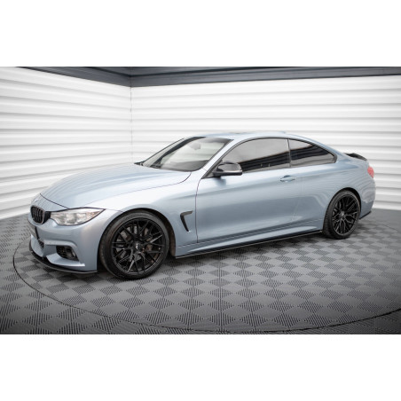 Diffusori minigonne street pro BMW 4  M-Pack F32 / F36 / F33  (Cod. M-BM4F32MPACKCNC-SD2B)