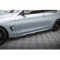 Diffusori minigonne street pro + Flaps BMW 4  M-Pack F32 / F36 / F33  (Cod. M-BM4F32MPACKCNC-SD2B+SF