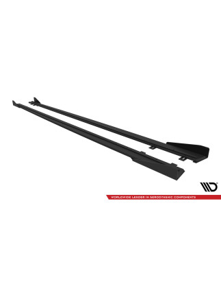 Diffusori minigonne street pro + Flaps BMW 4  M-Pack F32 / F36 / F33  (Cod. M-BM4F32MPACKCNC-SD2B+SF