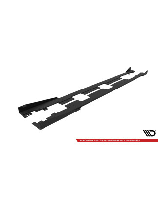 Diffusori minigonne street pro + Flaps Honda Civic Mk10 (Cod. M-HOCI10CNC-SD1B+SF1G)