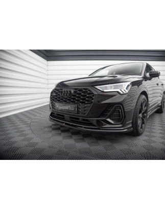 SPLITTER ANTERIORE V.1 Audi Q3 Sportback F3 (Cod. M-AU-Q3-2-SB-FD1G)