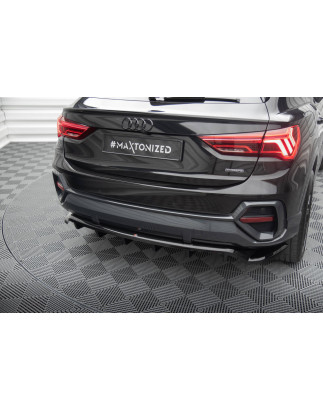Splitter posteriore (con barre verticali) Audi Q3 Sportback F3 (Cod. M-AU-Q3-2-SB-RD1G+RD2G)