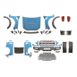 kit estetico Ford Ranger 2012-2021 Look F150 (Cod. E-TCF6326)