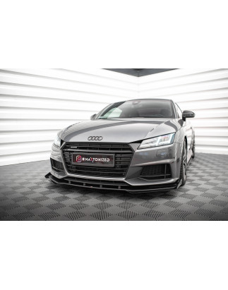 SPLITTER ANTERIORE street pro + Flaps Audi TT S / S-Line 8S (Cod. M-AUTT3SLINECNC-FD1B+FSF1G)