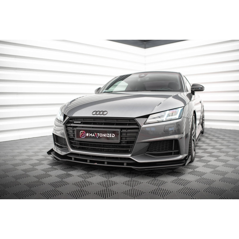 SPLITTER ANTERIORE street pro + Flaps Audi TT S / S-Line 8S (Cod. M-AUTT3SLINECNC-FD1B+FSF1G)