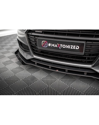 SPLITTER ANTERIORE street pro + Flaps Audi TT S / S-Line 8S (Cod. M-AUTT3SLINECNC-FD1B+FSF1G)