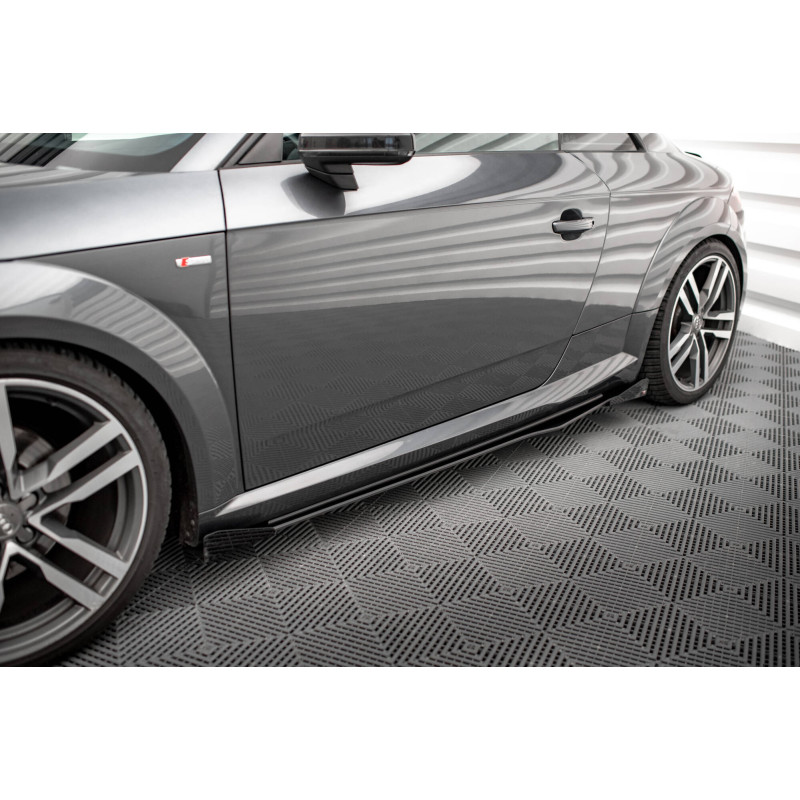 Diffusori minigonne street pro + Flaps Audi TT S / S-Line 8S (Cod. M-AUTT3SLINECNC-SD1B+SF1G)