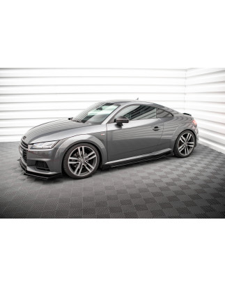 Diffusori minigonne street pro + Flaps Audi TT S / S-Line 8S (Cod. M-AUTT3SLINECNC-SD1B+SF1G)