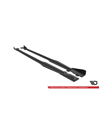 Diffusori minigonne street pro + Flaps Audi TT S / S-Line 8S (Cod. M-AUTT3SLINECNC-SD1B+SF1G)