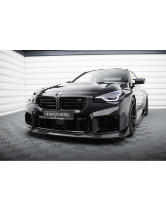 Splitter anteriore in carbonio  V.1 BMW M2 G87 (Cod. M-CF-BM-M2-G87-FD1-245-P)