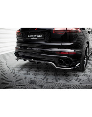 Splitter posteriore (con barre verticali) Porsche Cayenne Mk2 Facelift (Cod. M-PO-CAY-2F-RD1G+RD2G)