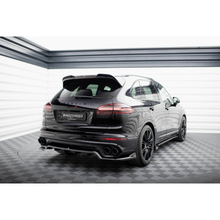 Splitter posteriore (con barre verticali) Porsche Cayenne Mk2 Facelift (Cod. M-PO-CAY-2F-RD1G+RD2G)
