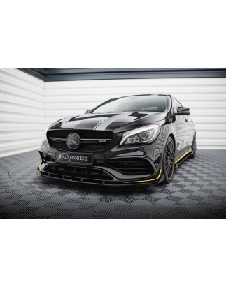 SPLITTER ANTERIORE street pro + Flaps Mercedes-AMG CLA 45 Aero C117 Facelift (Cod. M-MECLA117AMGAERO