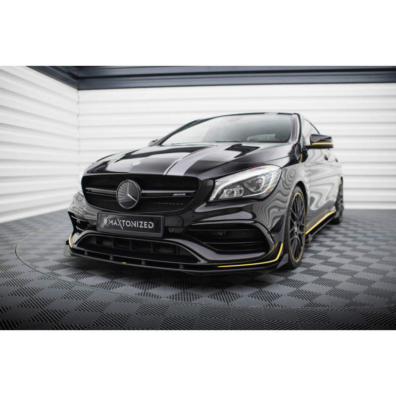 SPLITTER ANTERIORE street pro + Flaps Mercedes-AMG CLA 45 Aero C117 Facelift (Cod. M-MECLA117AMGAERO