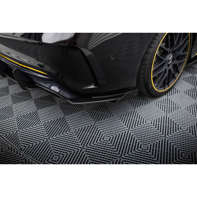 Splitters posteriori laterali Street Pro + Flaps Mercedes-AMG CLA 45 C117 Facelift (Cod. M-MECLA117A