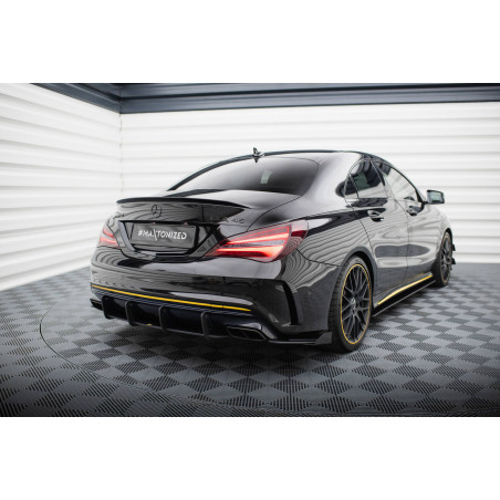 Splitters posteriori laterali Street Pro + Flaps Mercedes-AMG CLA 45 C117 Facelift (Cod. M-MECLA117A