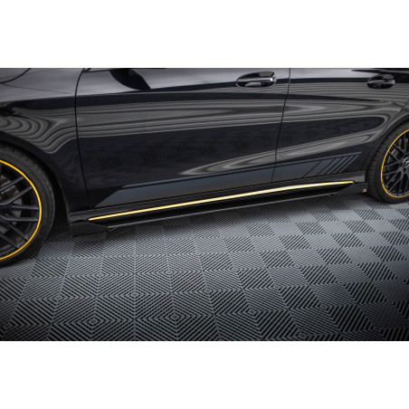 Diffusori minigonne street pro + Flaps Mercedes-AMG CLA 45 C117 Facelift (Cod. M-MECLA117AMGAEROCNC-