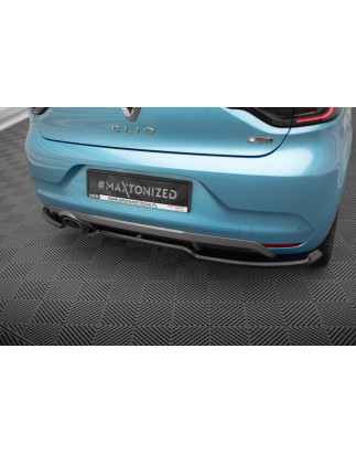 Splitter posteriore (con barre verticali) Renault Clio R.S. Line Mk5 (Cod. M-RE-CL-5-RSLINE-RSD1G+RD