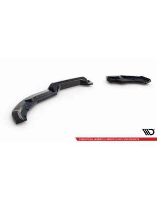 Splitter posteriore (con barre verticali) Renault Clio R.S. Line Mk5 (Cod. M-RE-CL-5-RSLINE-RSD1G+RD