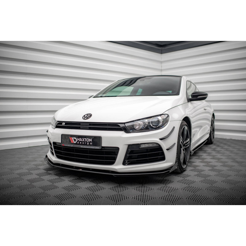 SPLITTER ANTERIORE street pro + Flaps Volkswagen Scirocco R Mk3 (Cod. M-VWSC3RCNC-FD2B+FSF1G)