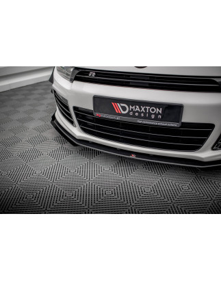 SPLITTER ANTERIORE street pro + Flaps Volkswagen Scirocco R Mk3 (Cod. M-VWSC3RCNC-FD2B+FSF1G)