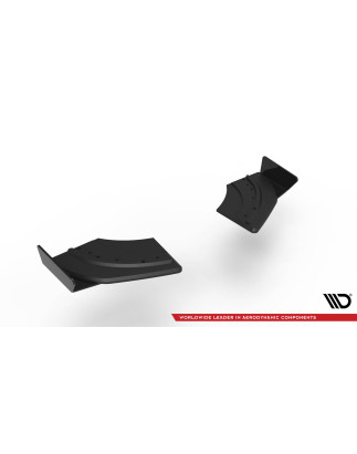Splitters posteriori laterali Street Pro + Flaps Volkswagen Scirocco R Mk3 (Cod. M-VWSC3RCNC-RSD1B+R
