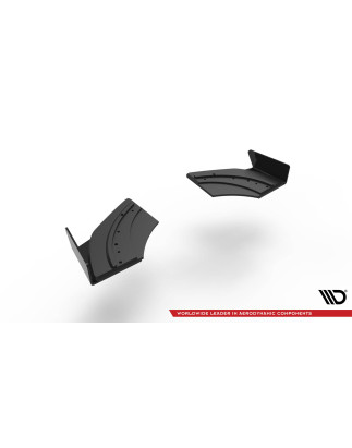 Splitters posteriori laterali Street Pro + Flaps Volkswagen Scirocco R Mk3 (Cod. M-VWSC3RCNC-RSD1B+R