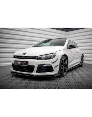 SPLITTER ANTERIORE V.3 + Flaps Volkswagen Scirocco R Mk3 (Cod. M-VW-SC-3-R-FD3G+FSF1B)