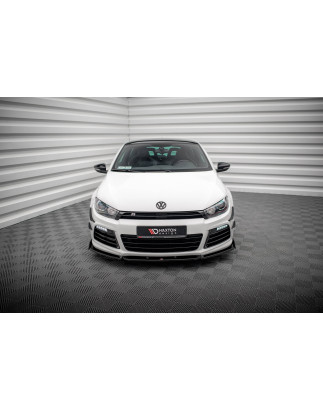 SPLITTER ANTERIORE V.3 + Flaps Volkswagen Scirocco R Mk3 (Cod. M-VW-SC-3-R-FD3G+FSF1B)
