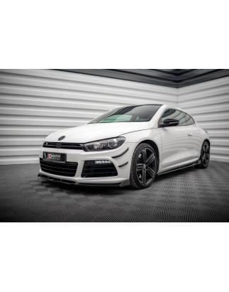 SPLITTER ANTERIORE V.3 + Flaps Volkswagen Scirocco R Mk3 (Cod. M-VW-SC-3-R-FD3G+FSF1B)