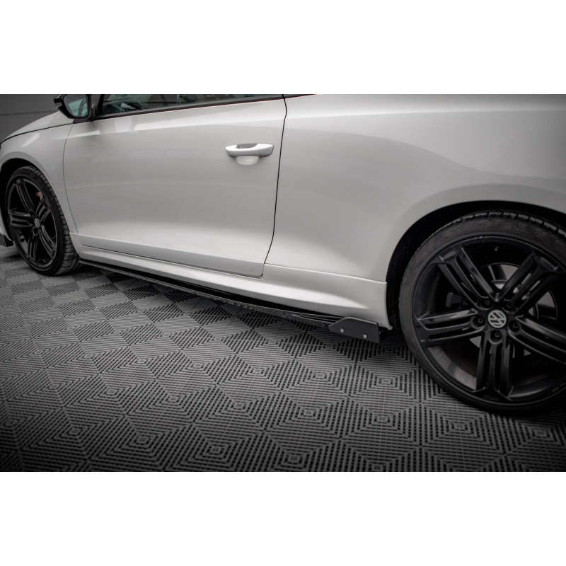 Diffusori minigonne V.2 + Flaps Volkswagen Scirocco R Mk3 (Cod. M-VW-SC-3-R-SD2G+SF1B)
