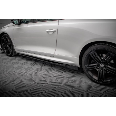 Diffusori minigonne V.2 + Flaps Volkswagen Scirocco R Mk3 (Cod. M-VW-SC-3-R-SD2G+SF1B)