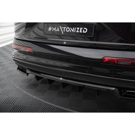 Splitter posteriore (con barre verticali) Audi SQ7 / Q7 S-Line Mk2 (Cod. M-AU-SQ7-2-RD1G+RD2G)
