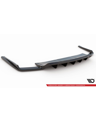 Splitter posteriore (con barre verticali) Audi SQ7 / Q7 S-Line Mk2 (Cod. M-AU-SQ7-2-RD1G+RD2G)