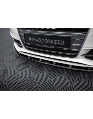 SPLITTER ANTERIORE V.1 Audi S3 / A3 S-Line Sportback /  8V (Cod. M-AU-S3-8V-SB-FD1G)
