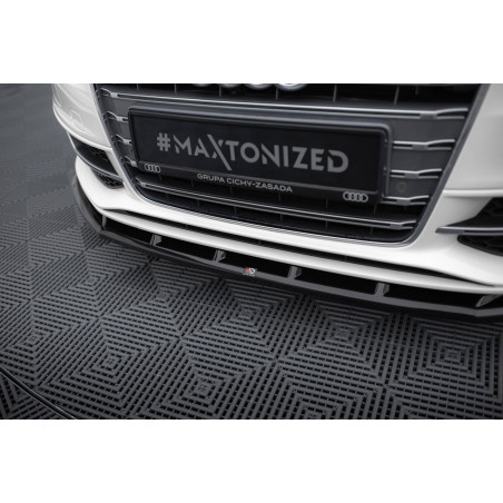 SPLITTER ANTERIORE V.1 Audi S3 / A3 S-Line Sportback /  8V (Cod. M-AU-S3-8V-SB-FD1G)
