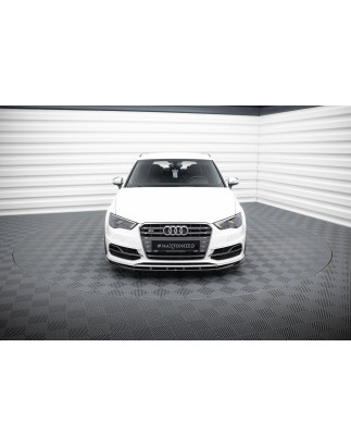 SPLITTER ANTERIORE V.1 Audi S3 / A3 S-Line Sportback /  8V (Cod. M-AU-S3-8V-SB-FD1G)
