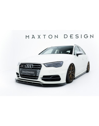 SPLITTER ANTERIORE V.2 Audi S3 / A3 S-Line Sportback /  8V (Cod. M-AU-S3-8V-SB-FD2G)