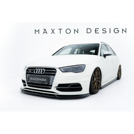 SPLITTER ANTERIORE V.2 Audi S3 / A3 S-Line Sportback /  8V (Cod. M-AU-S3-8V-SB-FD2G)