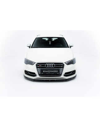 SPLITTER ANTERIORE V.2 Audi S3 / A3 S-Line Sportback /  8V (Cod. M-AU-S3-8V-SB-FD2G)