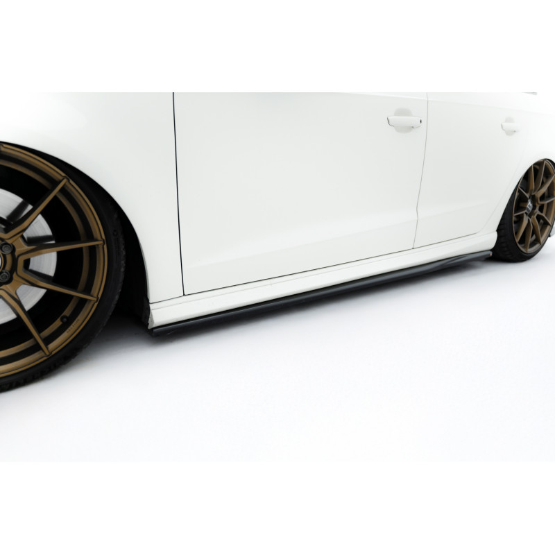 Diffusori minigonne V.3 Audi S3 / A3 S-Line Sportback 8V / 8V Facelift (Cod. M-AU-S3-8V-SB-SD1G)