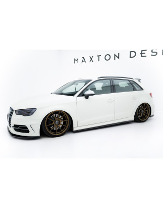 Diffusori minigonne V.3 Audi S3 / A3 S-Line Sportback 8V / 8V Facelift (Cod. M-AU-S3-8V-SB-SD1G)