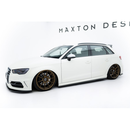 Diffusori minigonne V.3 Audi S3 / A3 S-Line Sportback 8V / 8V Facelift (Cod. M-AU-S3-8V-SB-SD1G)
