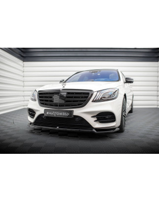 SPLITTER ANTERIORE V.1 Mercedes-Benz S AMG-Line W222 Facelift (Cod. M-ME-S-222F-AMGLINE-FD1G)