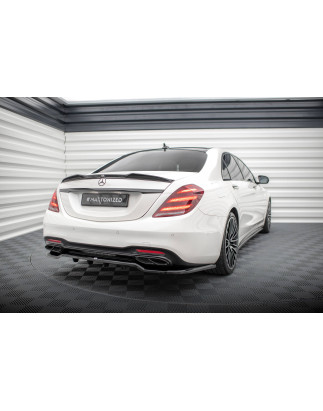 Splitter posteriore (con barre verticali) Mercedes-Benz S AMG-Line W222 Facelift (Cod. M-ME-S-222F-A