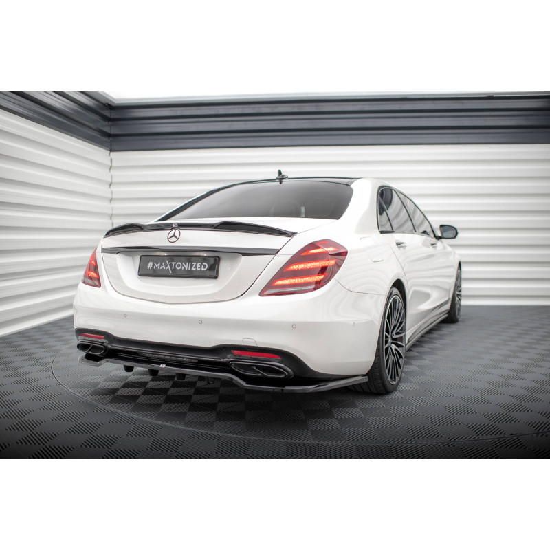 Splitter posteriore (con barre verticali) Mercedes-Benz S AMG-Line W222 Facelift (Cod. M-ME-S-222F-A