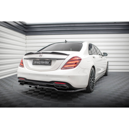 Splitter posteriore (con barre verticali) Mercedes-Benz S AMG-Line W222 Facelift (Cod. M-ME-S-222F-A