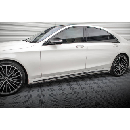 Diffusori minigonne Mercedes-Benz S Long AMG-Line W222  (Cod. M-ME-S-222F-AMGLINE-SD1G)